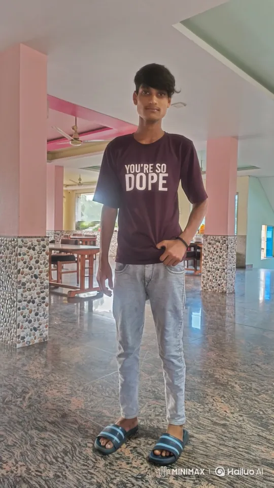 Casual Young Man Meets Elegant Pakistani Girl in Hall – AI Generated Video | Hailuo AI