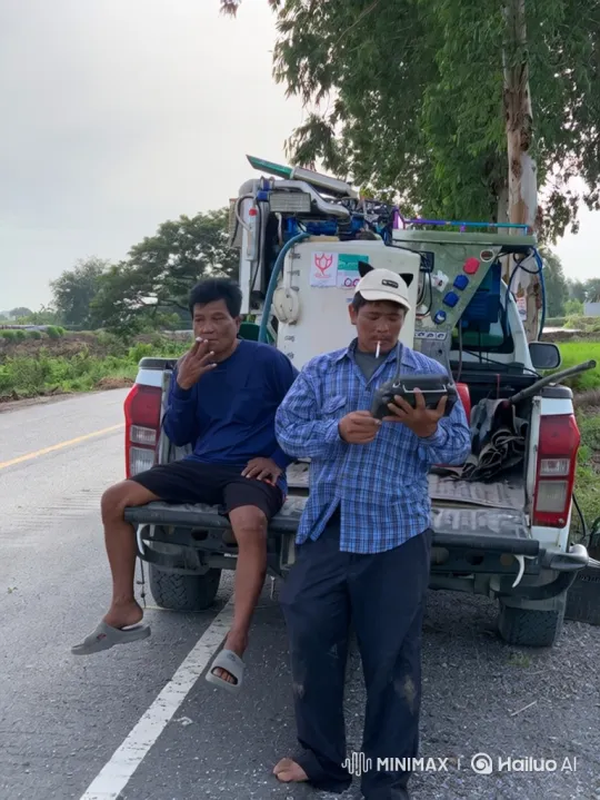 Rural Roadside Sparring Session Between Two Men – AI Generated Video | Hailuo AI
