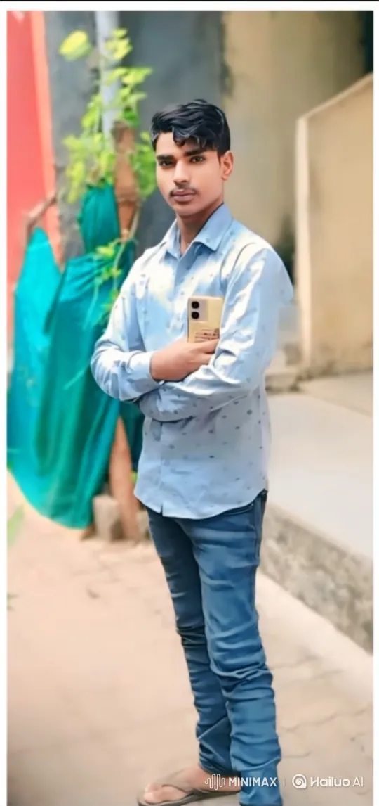 Young Man Stands Calmly Outside, Briefly Smiles – AI Generated Video | Hailuo AI