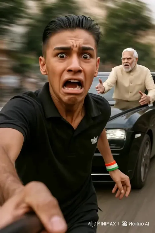 Modi Emerges from Royce, Greets Man in MINIMAXROO Scene – AI Generated Video | Hailuo AI