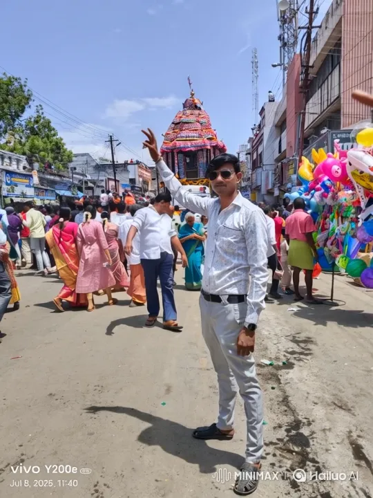 Man Enters Luxury Car Amidst Festival Crowd – AI Generated Video | Hailuo AI