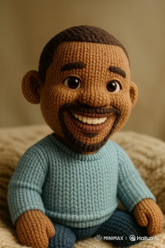 Charming Knitted Doll Nods Gently at Viewers – AI Generated Video | Hailuo AI