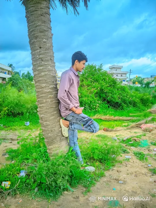 Young Man Meets Narendra Modi Impersonator by Palm Tree – AI Generated Video | Hailuo AI