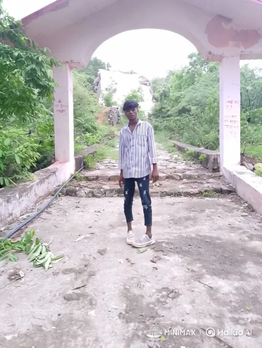 Young Man Meets Narendra Modi Lookalike Under Pink Archway – AI Generated Video | Hailuo AI