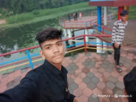 Young Man Meets Lamborghini Veneno on Lakeside Path – AI Generated Video | Hailuo AI