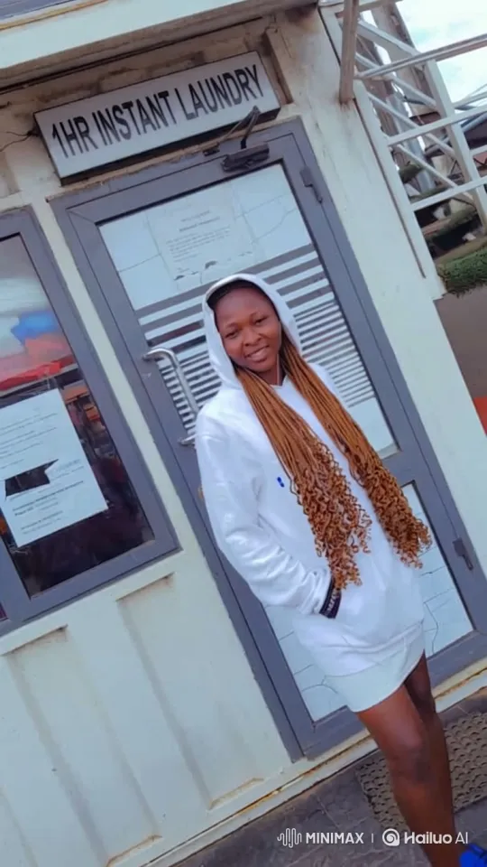 Young Woman Enters Luxury Sedan at Laundry Service – AI Generated Video | Hailuo AI