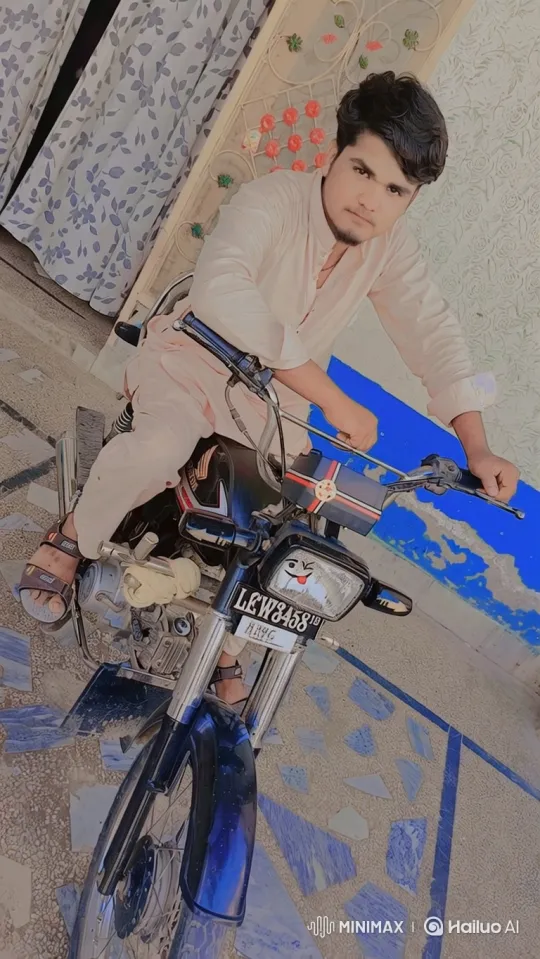 Young Couple Shares a Romantic Moment on a Motorcycle – AI Generated Video | Hailuo AI