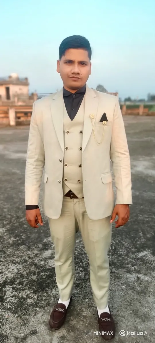 Young Man in Suit Approaches Rolls-Royce on Rooftop – AI Generated Video | Hailuo AI