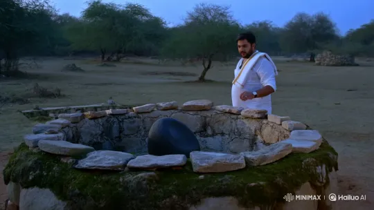 Man Finds Sacred Black Stone in Dream's Ancient Well – AI Generated Video | Hailuo AI