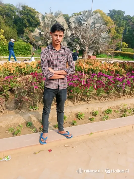 Young Man Meets Stranger in Sunlit Park – AI Generated Video | Hailuo AI