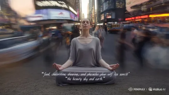 From Chaos to Tranquility: A Meditative Journey – AI Generated Video | Hailuo AI