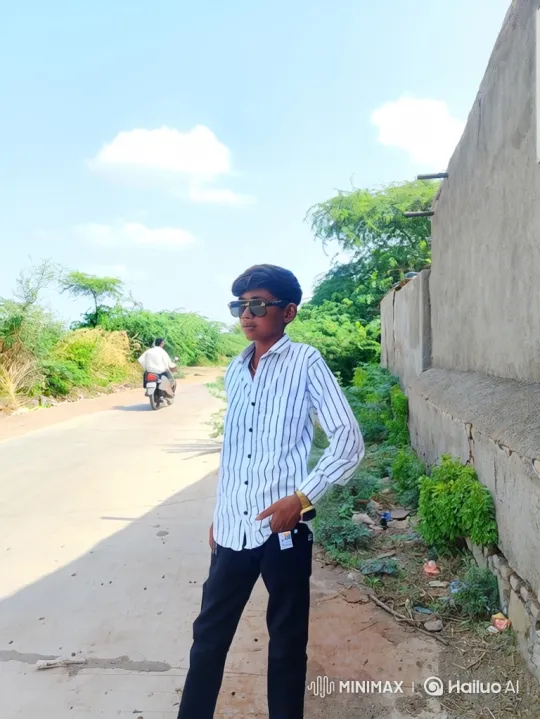 Young Man Greeted by Figure Resembling Modi in Rural Setting – AI Generated Video | Hailuo AI