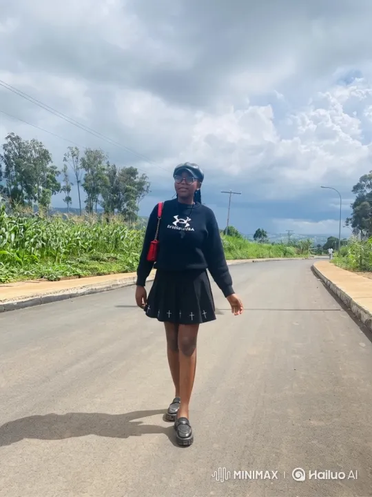Young Woman Enters Car on Rural Road – AI Generated Video | Hailuo AI