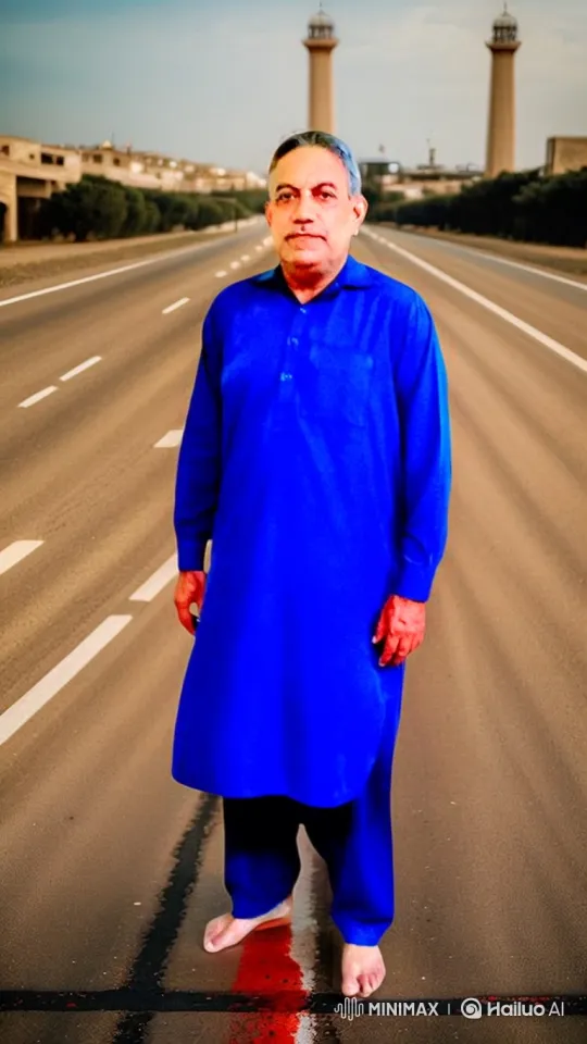 Middle-aged Man Enters SUV on Empty Road – AI Generated Video | Hailuo AI