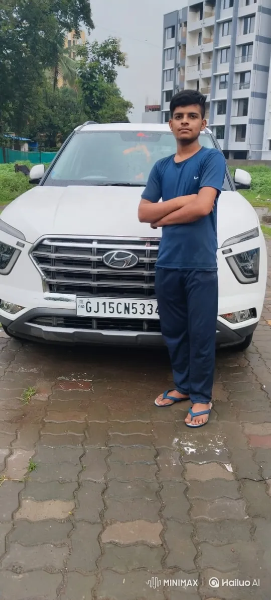 Young Man Stands Proudly in Front of SUV – AI Generated Video | Hailuo AI