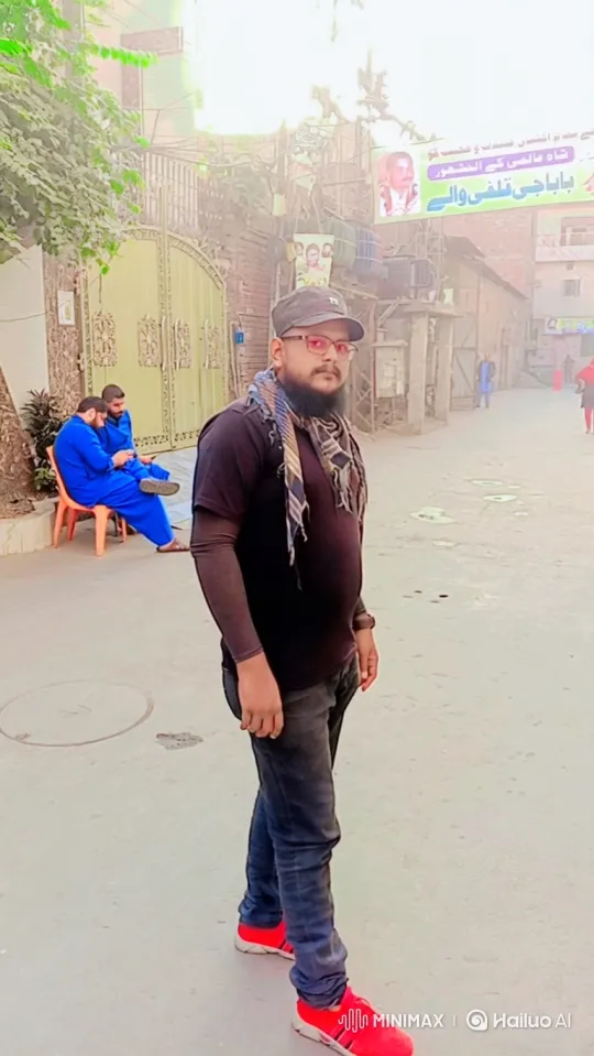 Man in Black Shirt Enters Car on Paved Street – AI Generated Video | Hailuo AI