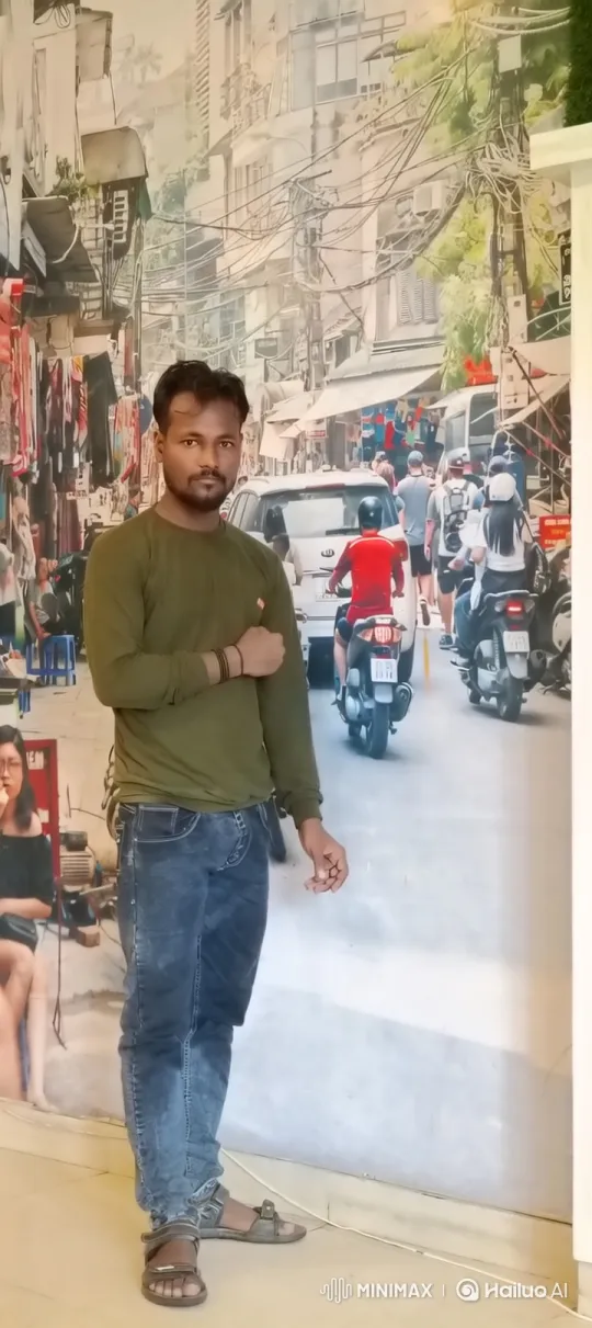 Man Boards Sleek Car in Bustling City Street – AI Generated Video | Hailuo AI