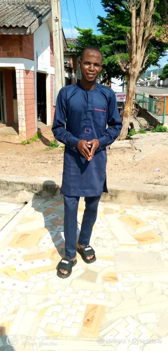 Man in Navy Suit Walks to Motorcycle on Patio – AI Generated Video | Hailuo AI