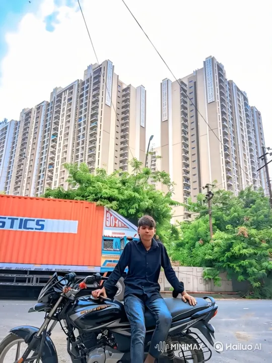 Young Man Meets Politician in Dramatic Motorcycle Scene – AI Generated Video | Hailuo AI