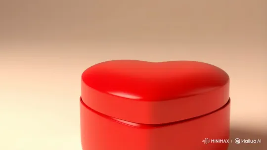 Fluffy Pink Rabbit Blows Kiss from Heart Box – AI Generated Video | Hailuo AI