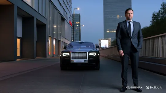Jeet Suthar Drives Away in Rolls-Royce from MINIMAXROO – AI Generated Video | Hailuo AI