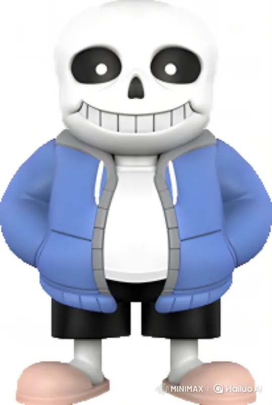 Sans from Undertale Texts Papyrus Repeatedly – AI Generated Video | Hailuo AI