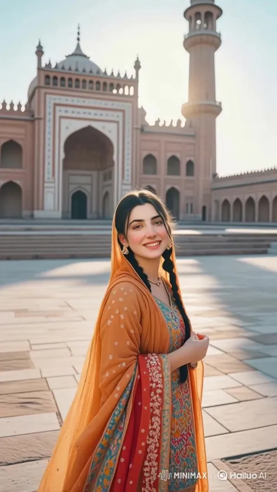 Pakistani Village-Inspired Hijab and Dress Creation – AI Generated Video | Hailuo AI