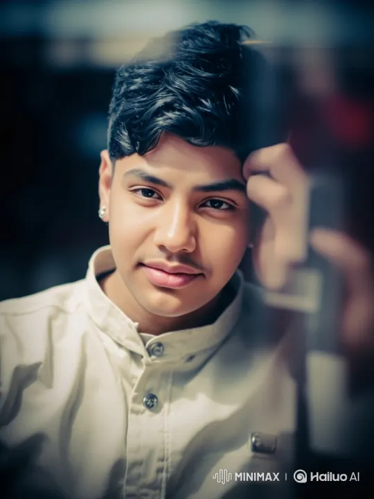 Intimate Close-Up of a Young Man's Gracious Smile – AI Generated Video | Hailuo AI