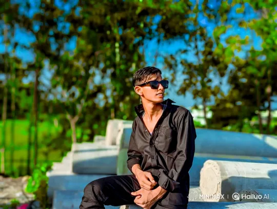 Young Man Watches Helicopter Fly Over Outdoor Setting – AI Generated Video | Hailuo AI