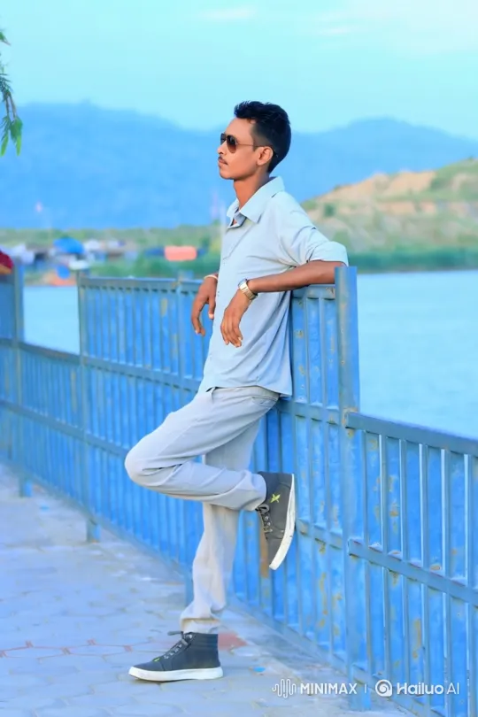 Young Man Meets Prime Minister Modi by the Water – AI Generated Video | Hailuo AI