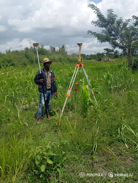 Surveyor Prepares to Board Helicopter in Overgrown Field – AI Generated Video | Hailuo AI