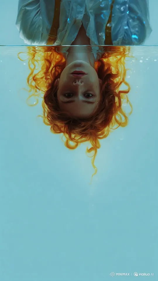 Surreal Submersion: A Young Woman in a Dreamlike Tank – AI Generated Video | Hailuo AI