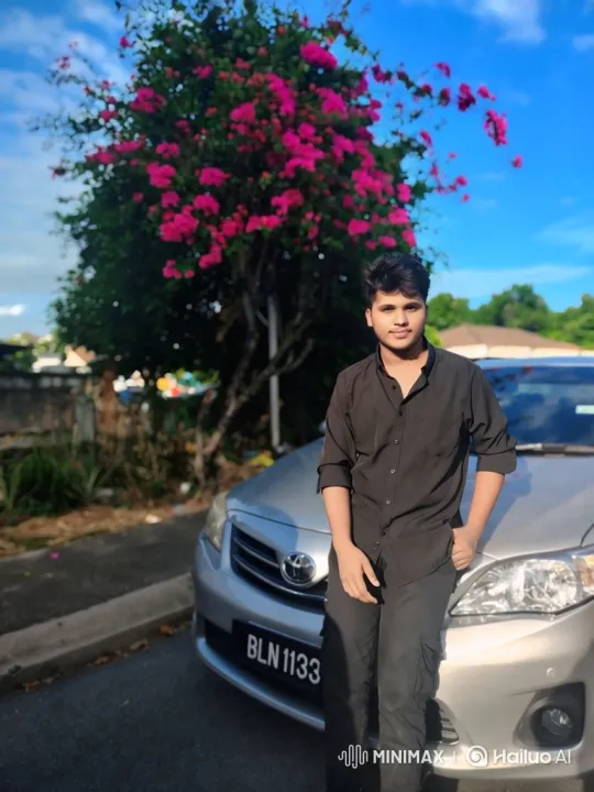 Couple Shares Intimate Moment by Bougainvillea Bush – AI Generated Video | Hailuo AI