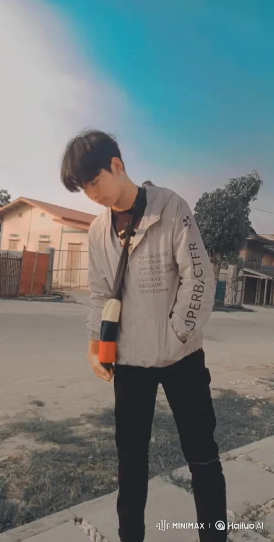 Young Man Gets Into Sports Car on Paved Path – AI Generated Video | Hailuo AI