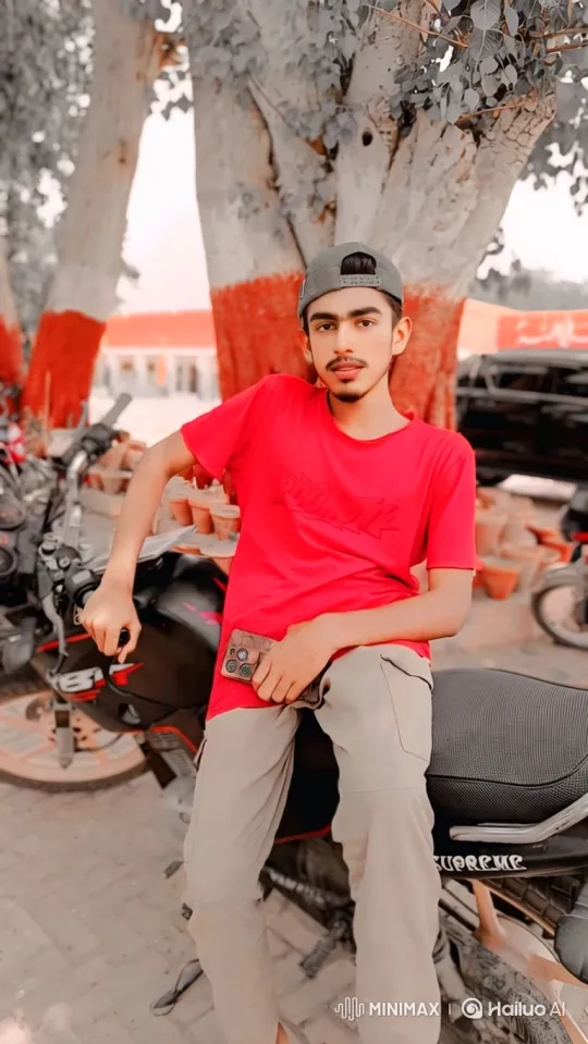 Young Man on Motorcycle Kissed by Girls – AI Generated Video | Hailuo AI