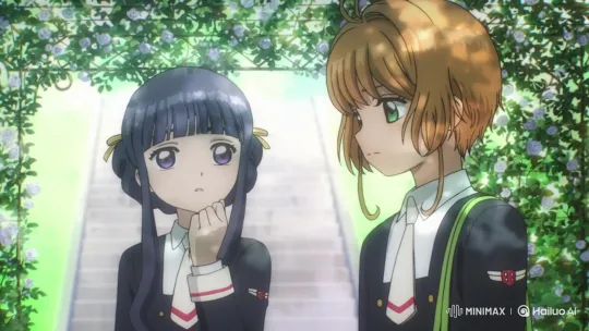 Anime Girls Plead for Season 2 Under Rose Archway – AI Generated Video | Hailuo AI