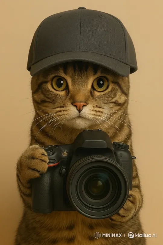 Chef Meow: Cat Photographer and Culinary Artist – AI Generated Video | Hailuo AI