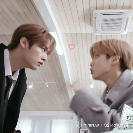 Two Men Share an Intimate Kiss in a Bright Room – AI Generated Video | Hailuo AI