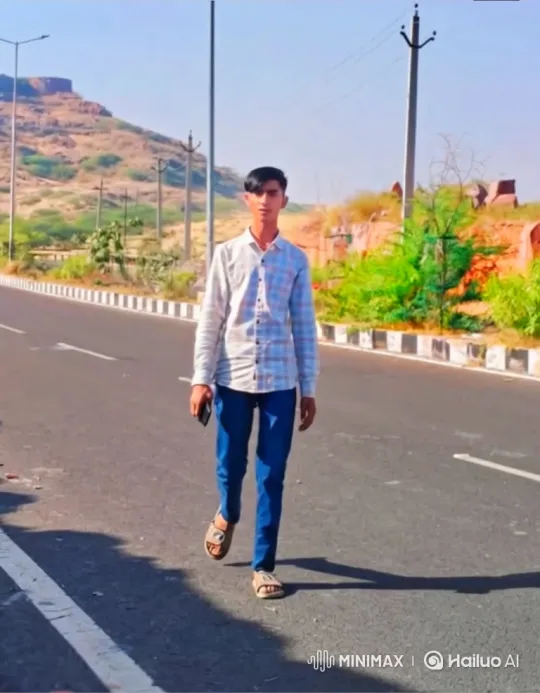 Young Man Meets Narendra Modi on Arid Road – AI Generated Video | Hailuo AI