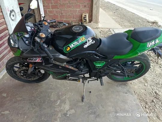 Motorcycle Starts, Rolls Out, and Drives Away – AI Generated Video | Hailuo AI