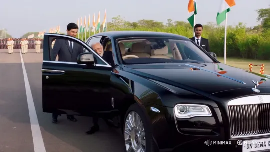 Indian PM Modi Greets Young Man on Clean Road – AI Generated Video | Hailuo AI