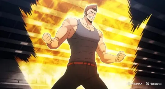 Anime Character's Dramatic Power-Up and Shirt Rip Scene – AI Generated Video | Hailuo AI