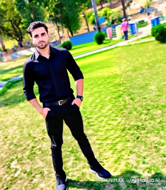 Young Man Smiles Warmly in Park Setting – AI Generated Video | Hailuo AI