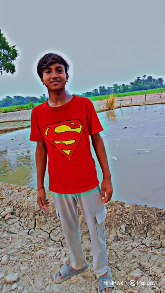 Rural Portrait: Young Boy and Girl in Tranquil Landscape – AI Generated Video | Hailuo AI