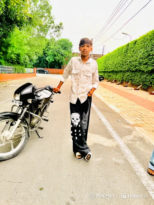 Young Man Meets Man Resembling Modi by Motorcycle – AI Generated Video | Hailuo AI