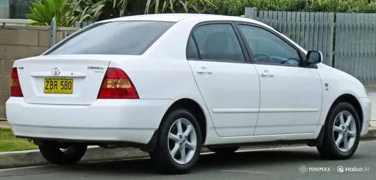 White Sedan Transforms with Air Suspension – AI Generated Video | Hailuo AI