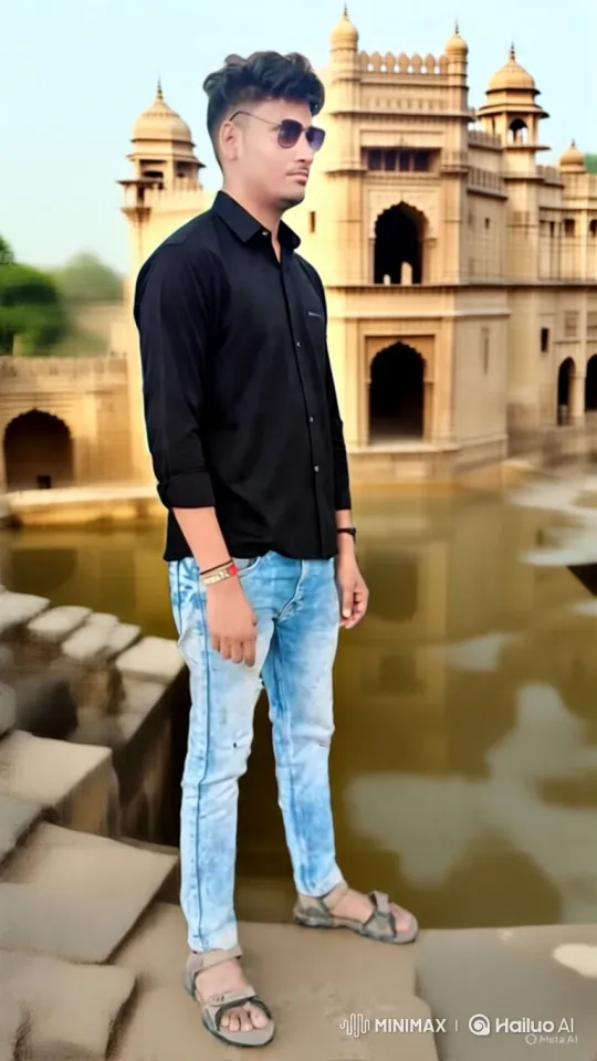 Young Couple Shares Intimate Moment by Historic Waterfront – AI Generated Video | Hailuo AI