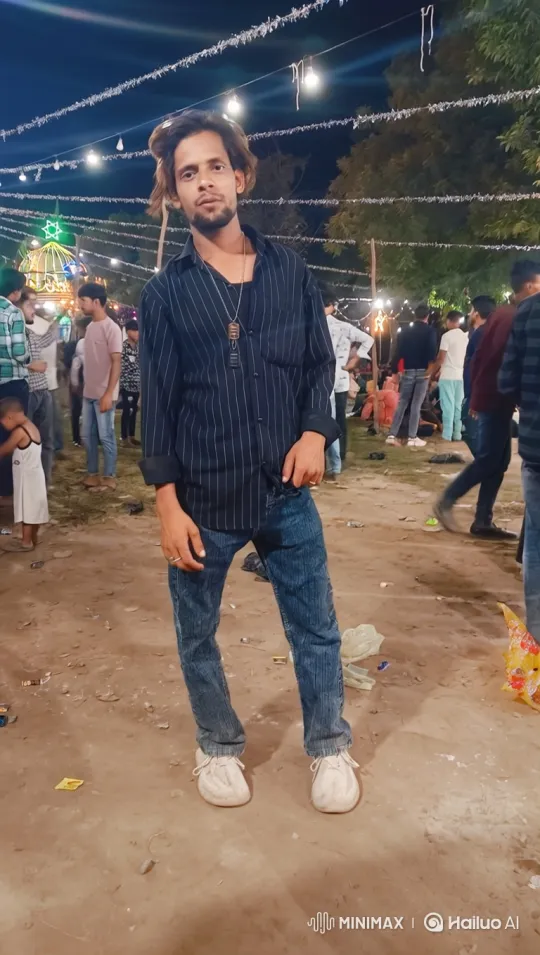 Young Man Meets Prime Minister Modi at Night Festival – AI Generated Video | Hailuo AI