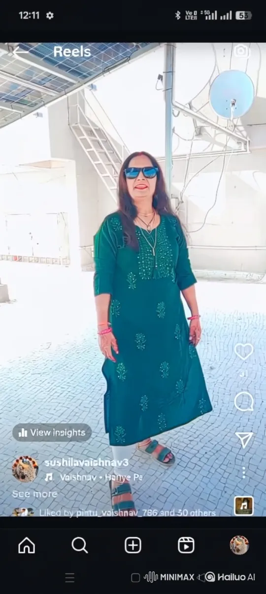 Prime Minister Modi and Woman Exchange Handshake on Rooftop – AI Generated Video | Hailuo AI
