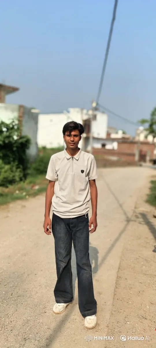 Young Man Stands Still, Gradually Smiles on Path – AI Generated Video | Hailuo AI